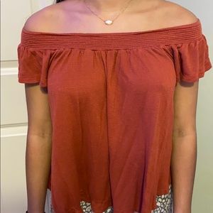 off the shoulder loose short sleeve